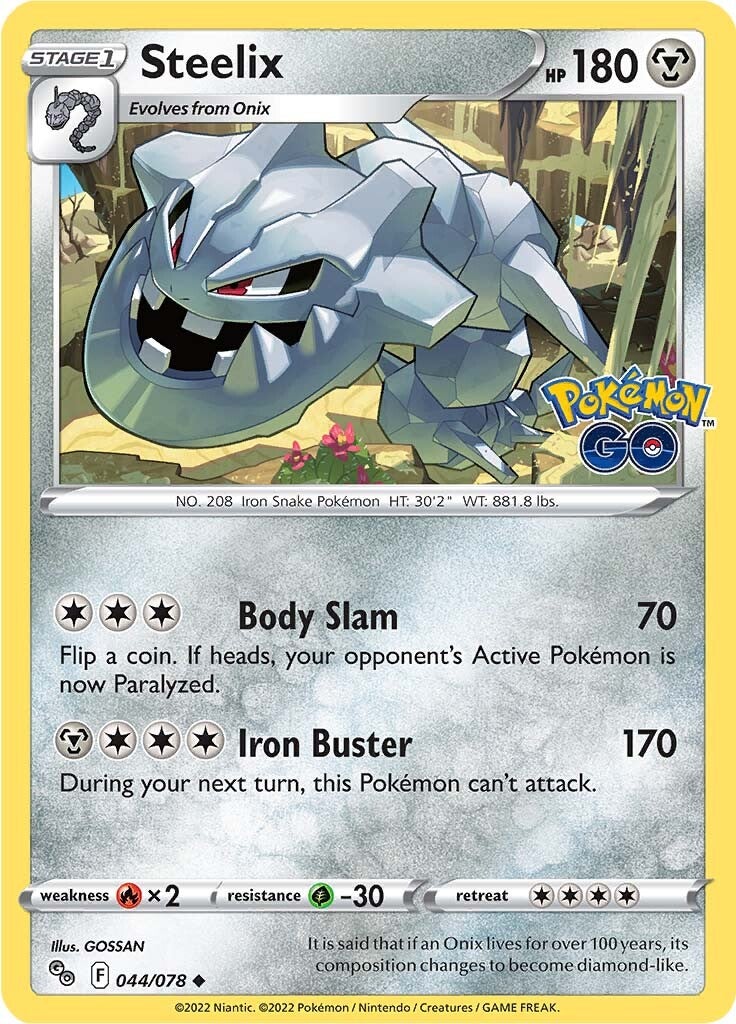 Steelix (044/078) [Pokémon GO] | Good Games Morley