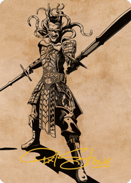 Zevlor, Elturel Exile Art Card (78) (Gold-Stamped Signature) [Commander Legends: Battle for Baldur's Gate Art Series] | Good Games Morley