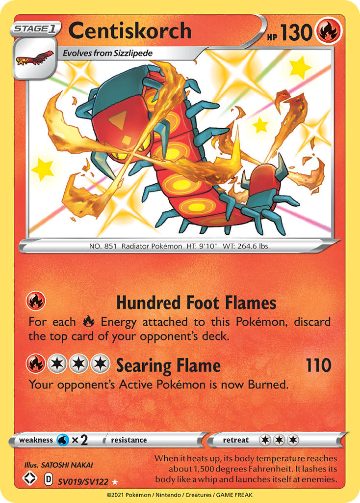 Centiskorch (SV019/SV122) [Sword & Shield: Shining Fates] | Good Games Morley