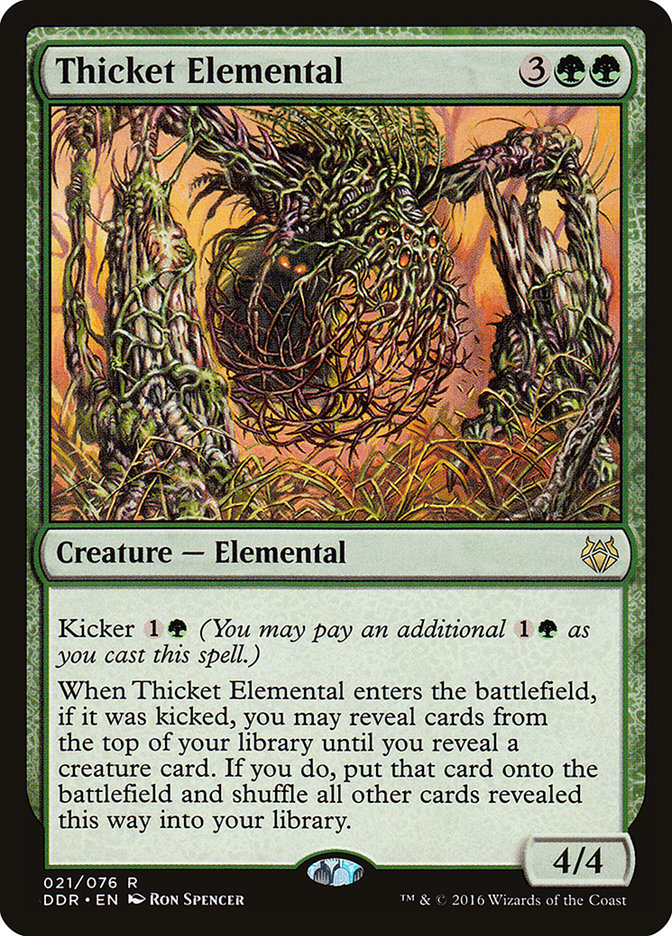 Thicket Elemental [Duel Decks: Nissa vs. Ob Nixilis] | Good Games Morley