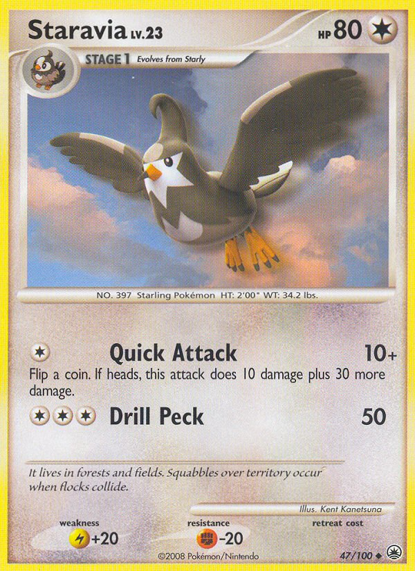 Staravia (47/100) [Diamond & Pearl: Majestic Dawn] | Good Games Morley