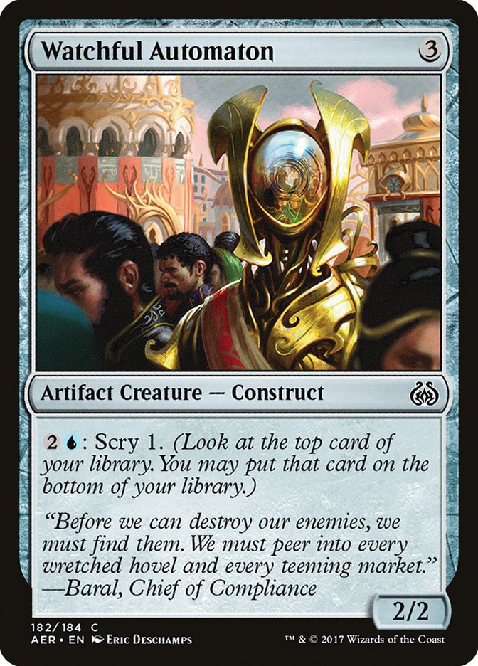 Watchful Automaton [Aether Revolt] | Good Games Morley