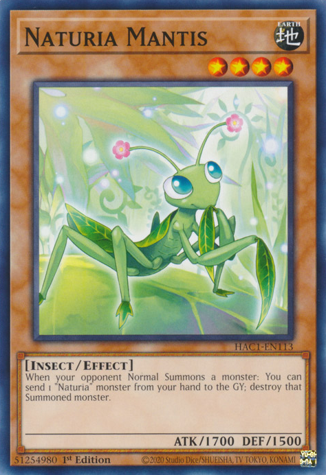 Naturia Mantis [HAC1-EN113] Common | Good Games Morley