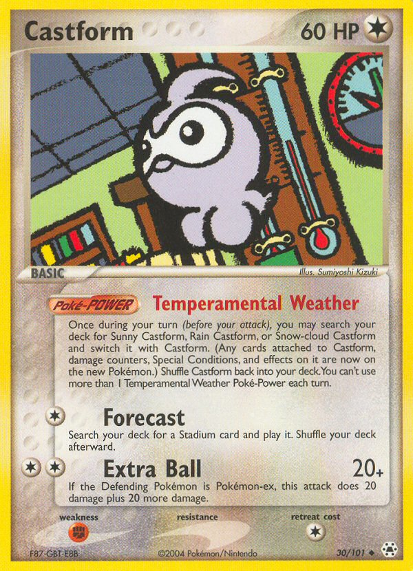 Castform (30/101) [EX: Hidden Legends] | Good Games Morley