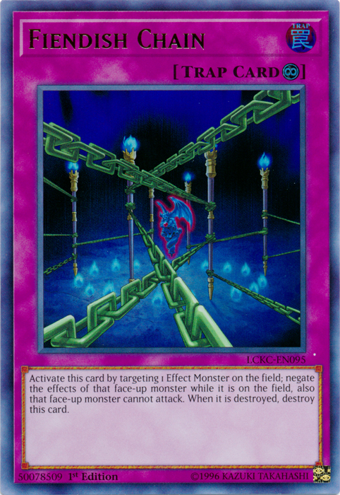 Fiendish Chain [LCKC-EN095] Ultra Rare | Good Games Morley