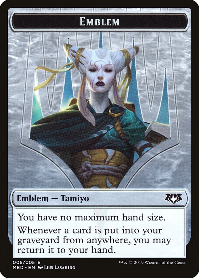 Tamiyo, the Moon Sage Emblem [Mythic Edition Tokens] | Good Games Morley