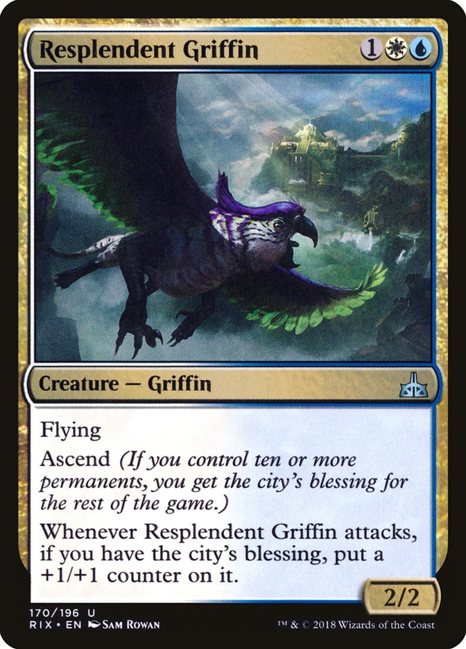 Resplendent Griffin [Rivals of Ixalan] | Good Games Morley