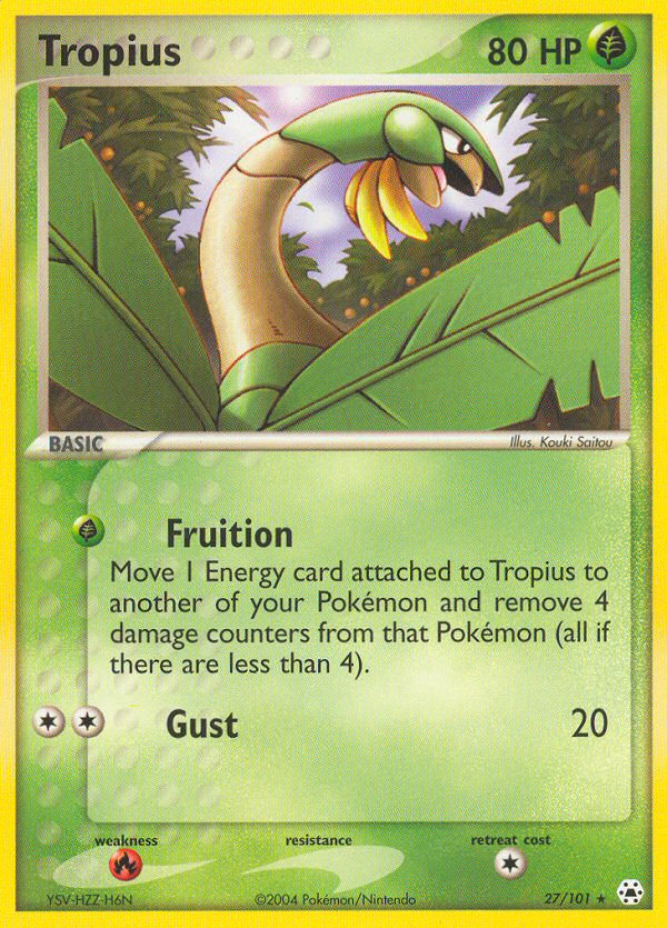 Tropius (27/101) [EX: Hidden Legends] | Good Games Morley