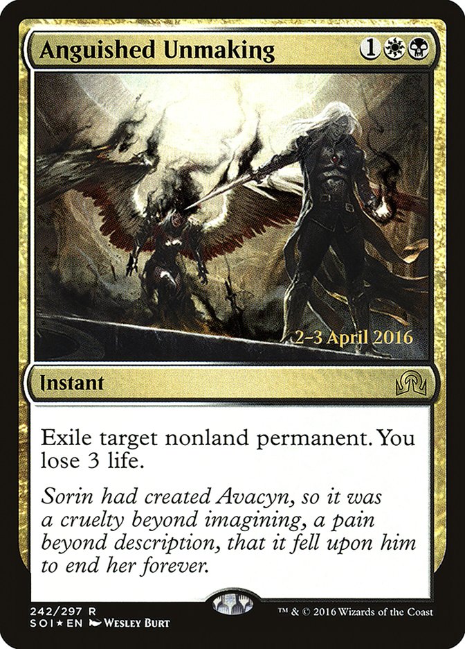 Anguished Unmaking [Shadows over Innistrad Prerelease Promos] | Good Games Morley
