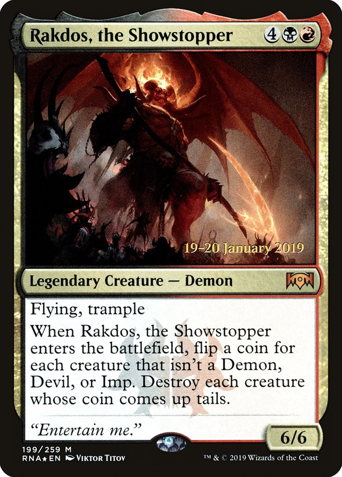 Rakdos, the Showstopper [Ravnica Allegiance Prerelease Promos] | Good Games Morley
