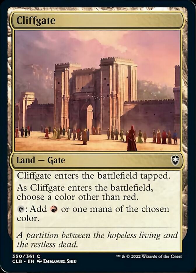 Cliffgate [Commander Legends: Battle for Baldur's Gate] | Good Games Morley