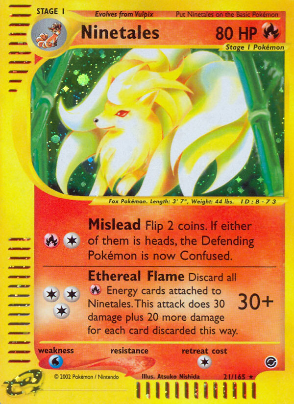 Ninetales (21/165) [Expedition: Base Set] | Good Games Morley