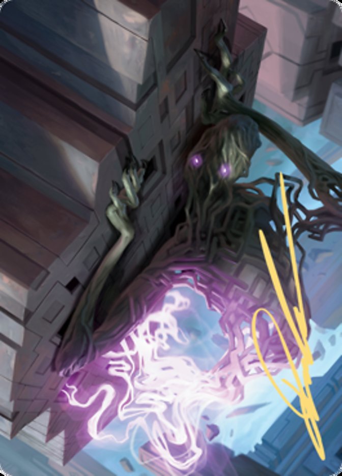Skyclave Shade Art Card (Gold-Stamped Signature) [Zendikar Rising Art Series] | Good Games Morley