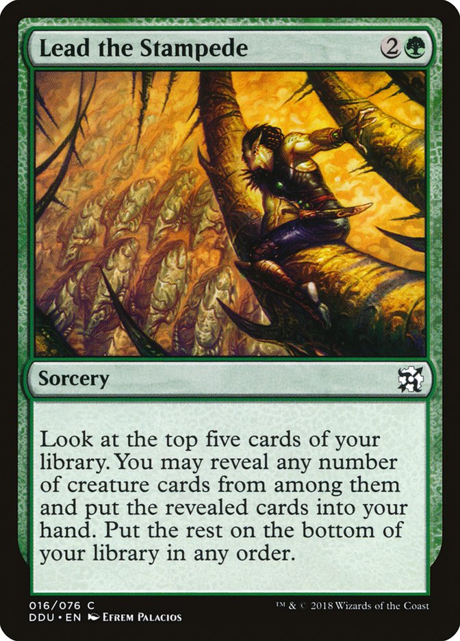 Lead the Stampede [Duel Decks: Elves vs. Inventors] | Good Games Morley