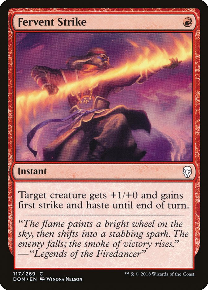Fervent Strike [Dominaria] | Good Games Morley