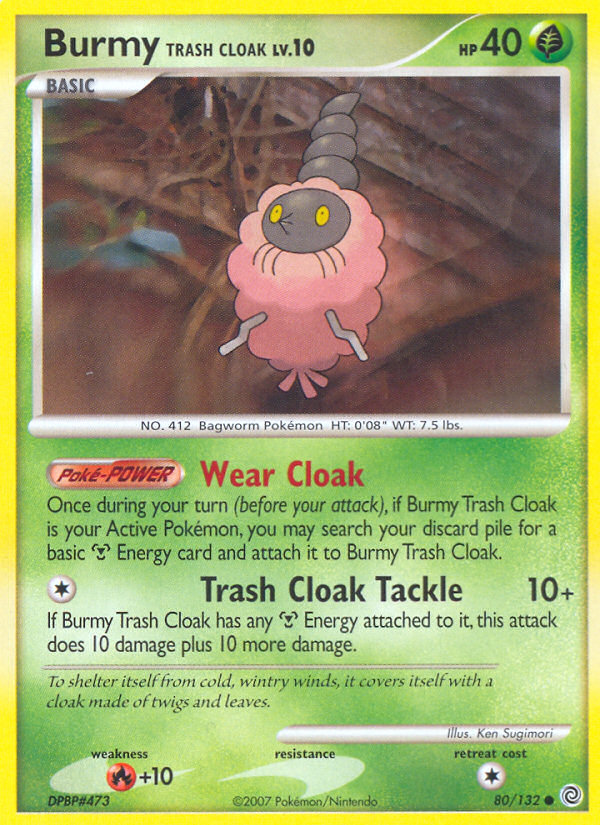 Burmy Trash Cloak (80/132) [Diamond & Pearl: Secret Wonders] | Good Games Morley