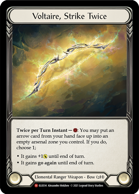 Voltaire, Strike Twice [ELE034] (Tales of Aria)  1st Edition Cold Foil | Good Games Morley