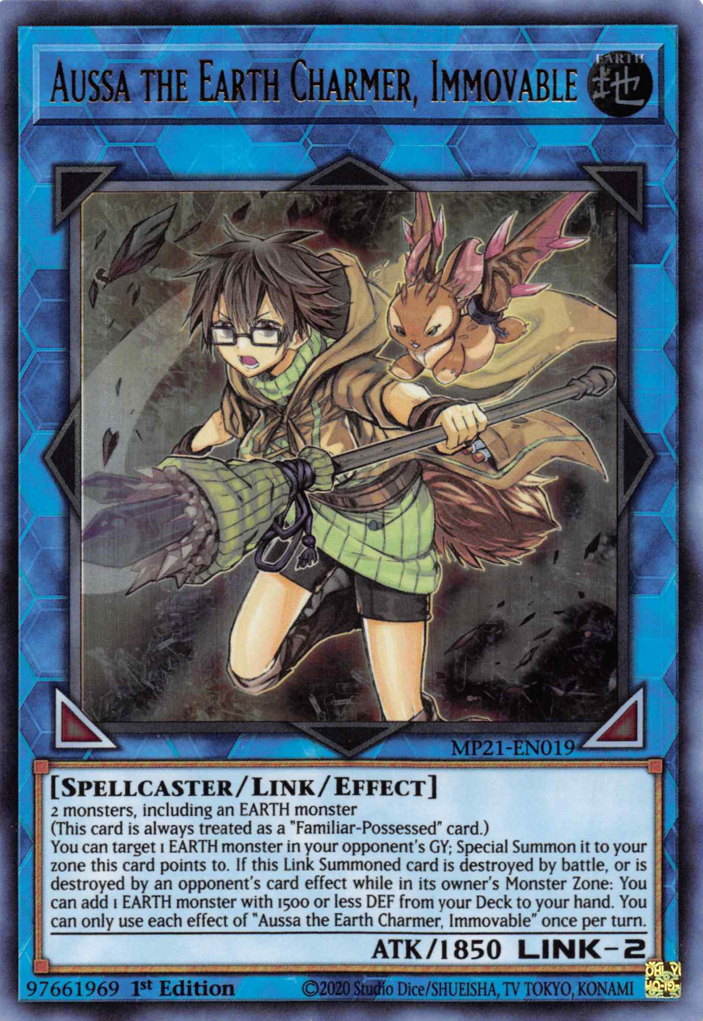 Aussa the Earth Charmer, Immovable [MP21-EN019] Ultra Rare | Good Games Morley