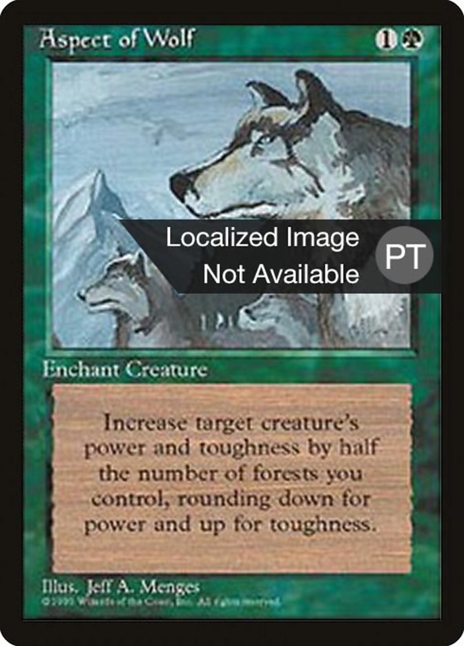 Aspect of Wolf [Fourth Edition (Foreign Black Border)] | Good Games Morley