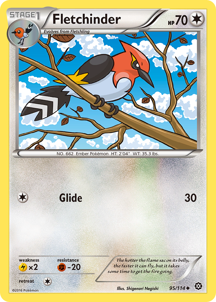 Fletchinder (95/114) [XY: Steam Siege] | Good Games Morley