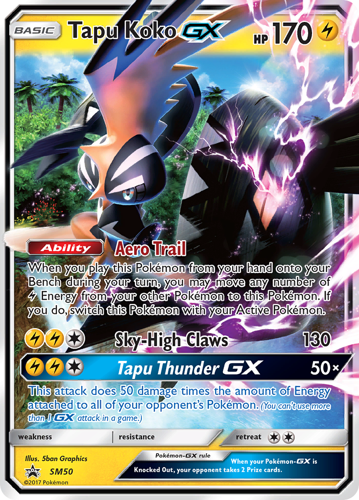 Tapu Koko GX (SM50) [Sun & Moon: Black Star Promos] | Good Games Morley