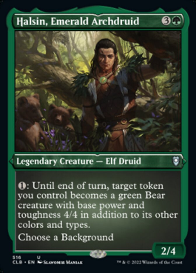 Halsin, Emerald Archdruid (Foil Etched) [Commander Legends: Battle for Baldur's Gate] | Good Games Morley