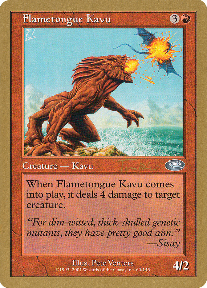 Flametongue Kavu (Jan Tomcani) [World Championship Decks 2001] | Good Games Morley