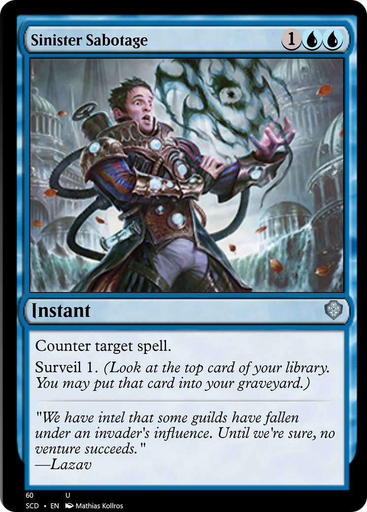 Sinister Sabotage [Starter Commander Decks] | Good Games Morley