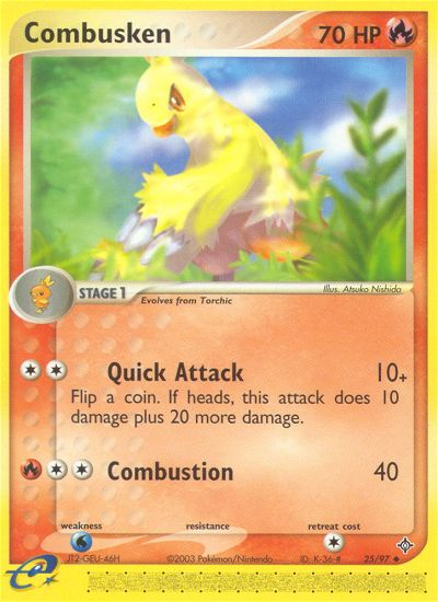Combusken (25/97) [EX: Dragon] | Good Games Morley