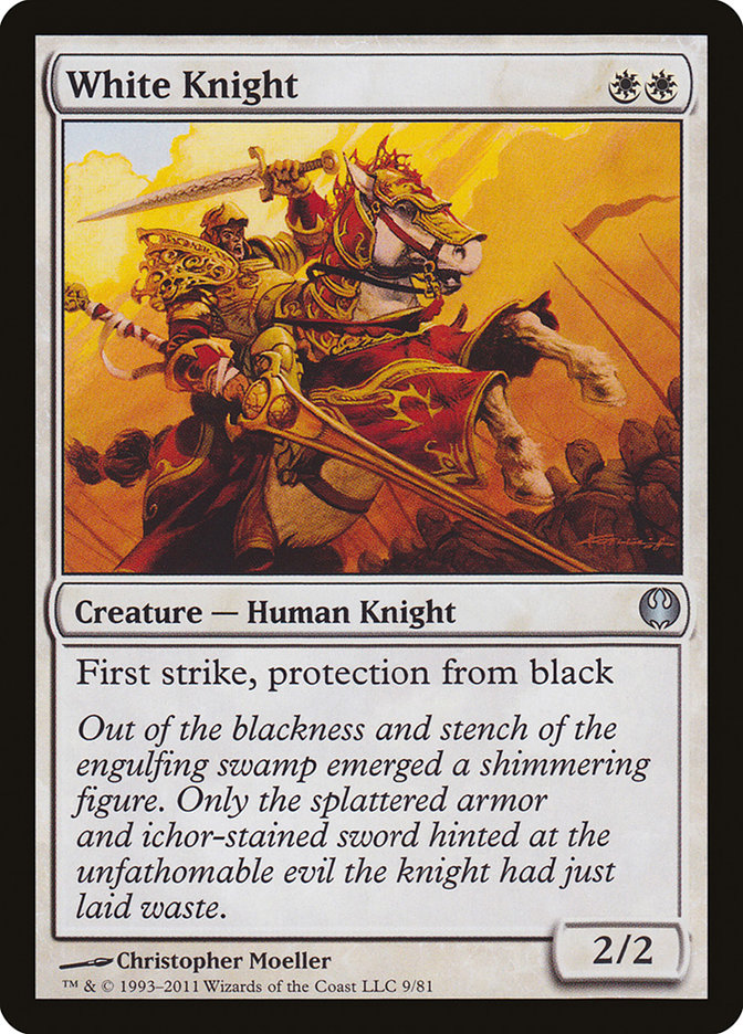 White Knight [Duel Decks: Knights vs. Dragons] | Good Games Morley