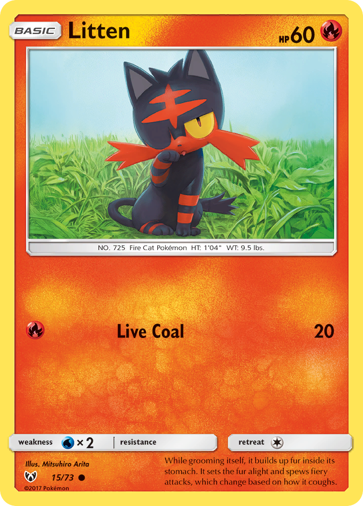 Litten (15/73) [Sun & Moon: Shining Legends] | Good Games Morley