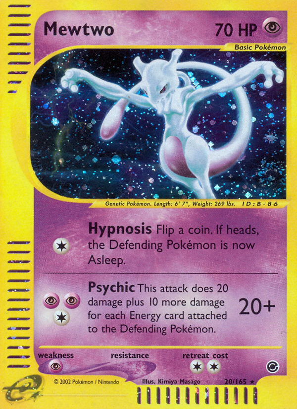 Mewtwo (20/165) [Expedition: Base Set] | Good Games Morley