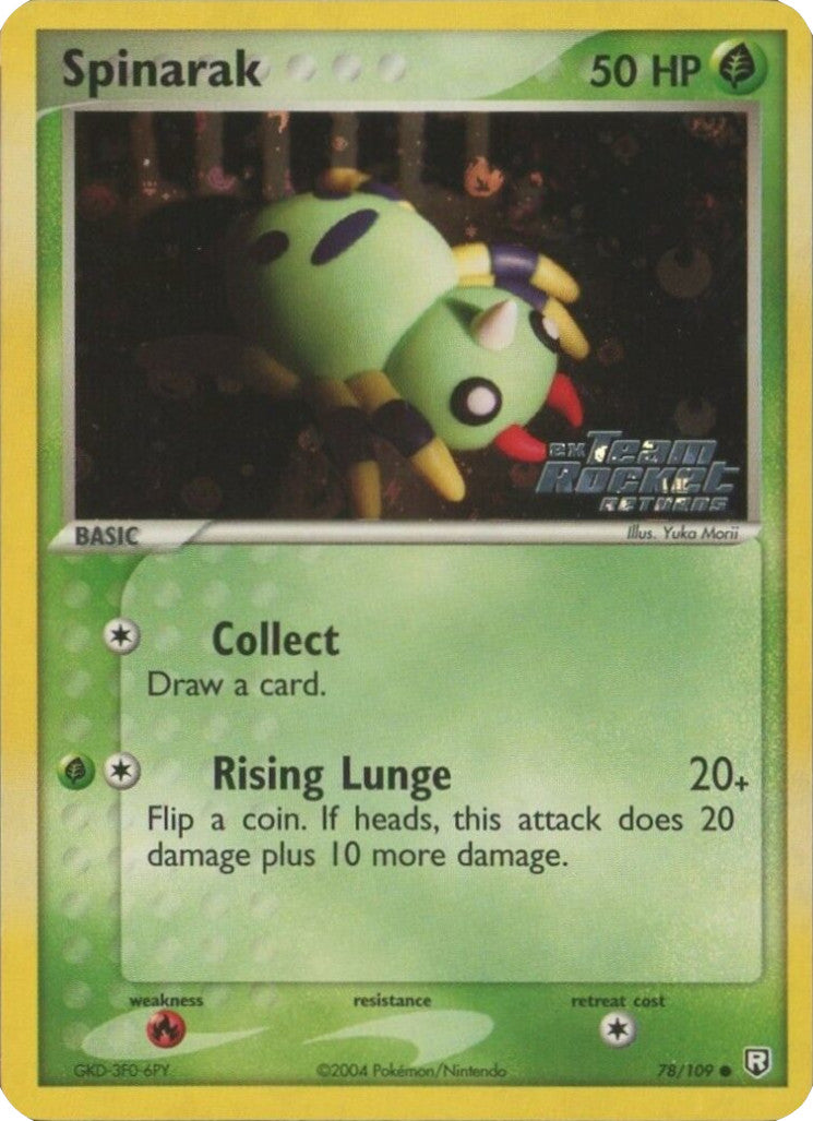 Spinarak (78/109) (Stamped) [EX: Team Rocket Returns] | Good Games Morley
