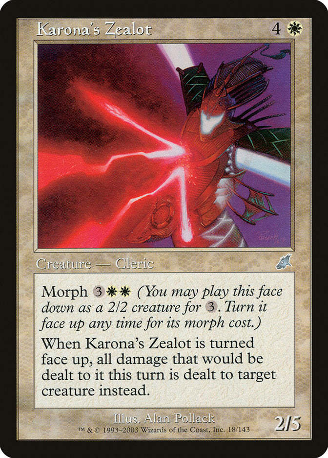 Karona's Zealot [Scourge] | Good Games Morley