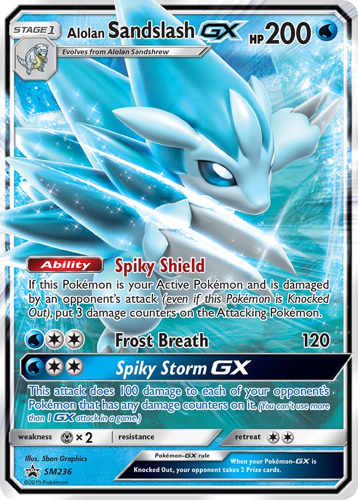 Alolan Sandslash GX (SM236) [Sun & Moon: Black Star Promos] | Good Games Morley
