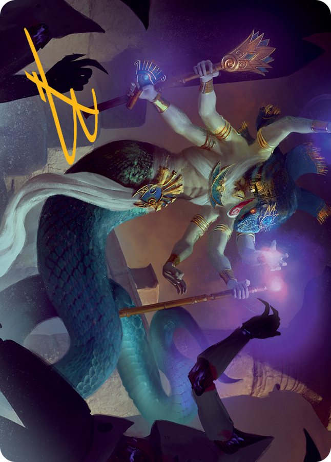 Imoti, Celebrant of Bounty Art Card (Gold-Stamped Signature) [March of the Machine Art Series] | Good Games Morley