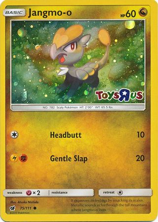 Jangmo o (75/111) (Toys R Us Promo) [Sun & Moon: Crimson Invasion] | Good Games Morley