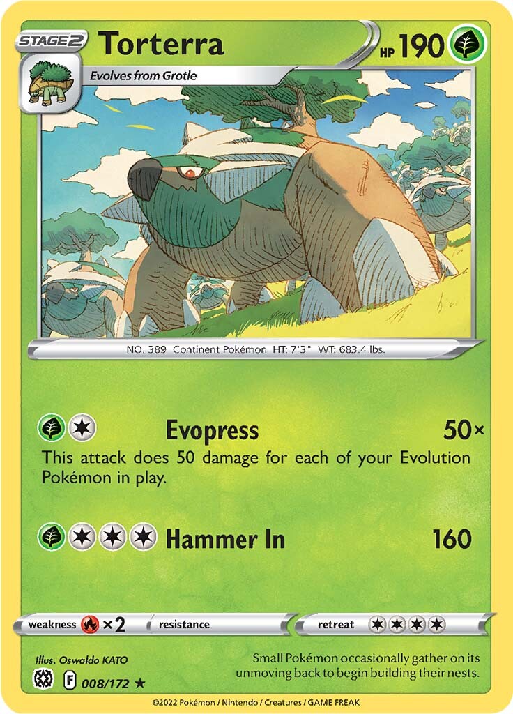 Torterra (008/172) (Theme Deck Exclusive) [Sword & Shield: Brilliant Stars] | Good Games Morley
