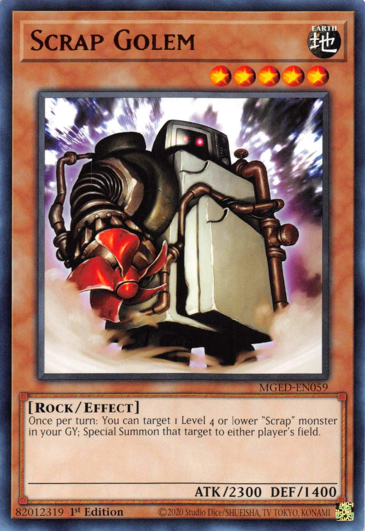 Scrap Golem [MGED-EN059] Rare | Good Games Morley