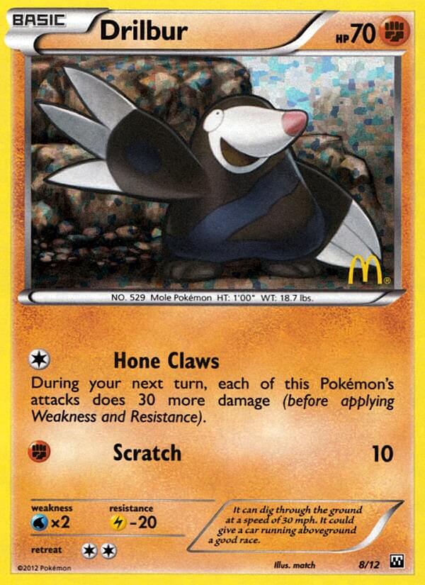 Drilbur (8/12) [McDonald's Promos: 2012 Collection] | Good Games Morley