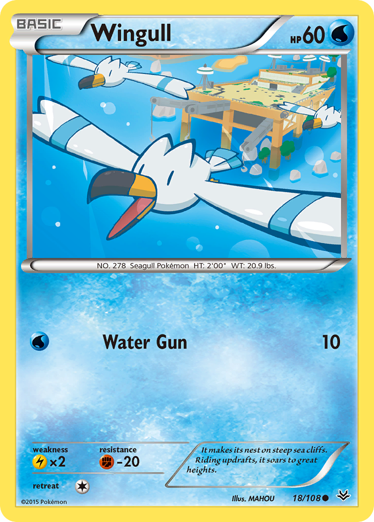 Wingull (18/108) [XY: Roaring Skies] | Good Games Morley