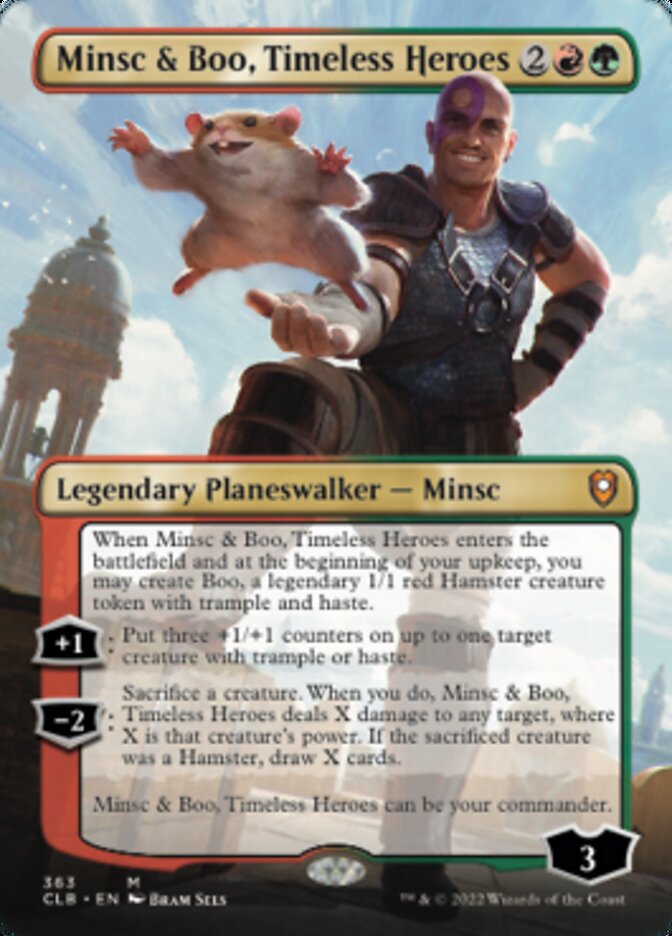 Minsc & Boo, Timeless Heroes (Borderless) [Commander Legends: Battle for Baldur's Gate] | Good Games Morley