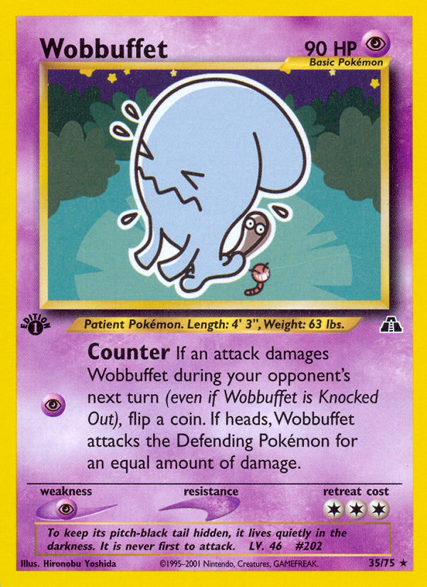 Wobbuffet (35/75) [Neo Discovery 1st Edition] | Good Games Morley