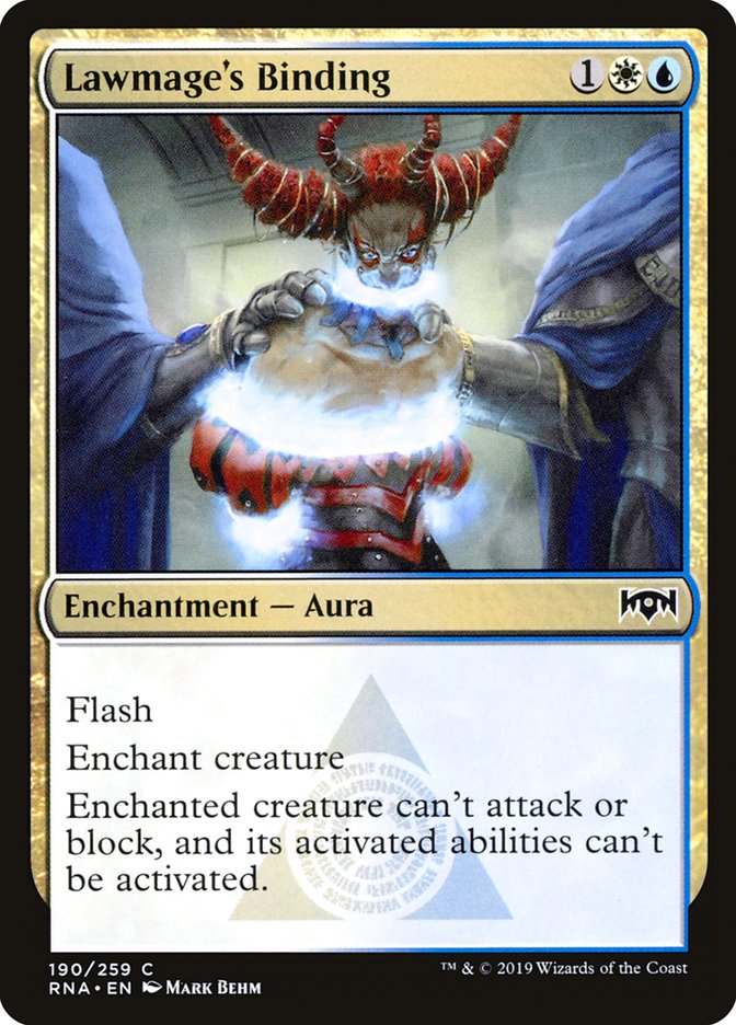 Lawmage's Binding [Ravnica Allegiance] | Good Games Morley