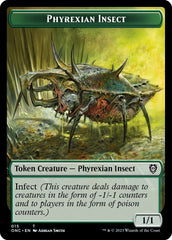 Phyrexian Mite // Phyrexian Insect Double-Sided Token [Phyrexia: All Will Be One Commander Tokens] | Good Games Morley