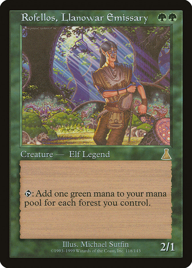 Rofellos, Llanowar Emissary [Urza's Destiny] | Good Games Morley