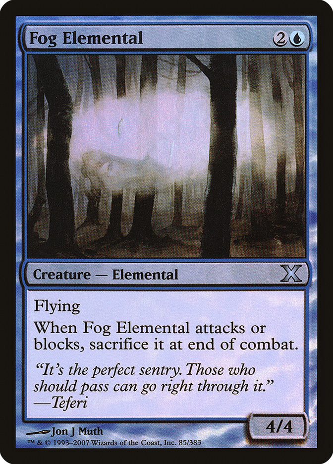 Fog Elemental (Premium Foil) [Tenth Edition] | Good Games Morley