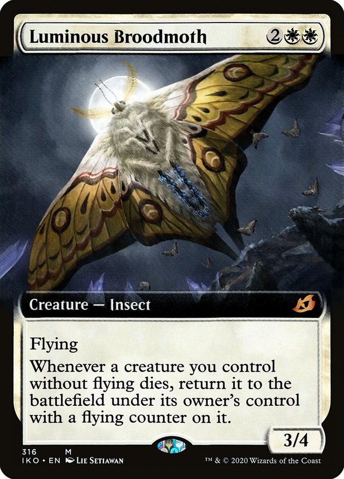 Luminous Broodmoth (Extended Art) (316) [Ikoria: Lair of Behemoths] | Good Games Morley