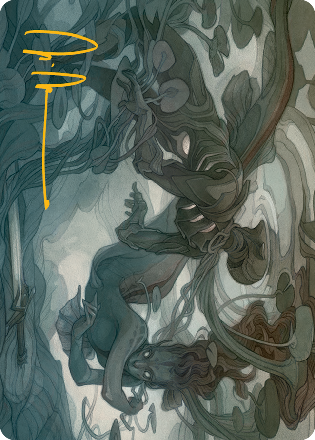 Emry, Lurker of the Loch Art Card (Gold-Stamped Signature) [March of the Machine Art Series] | Good Games Morley