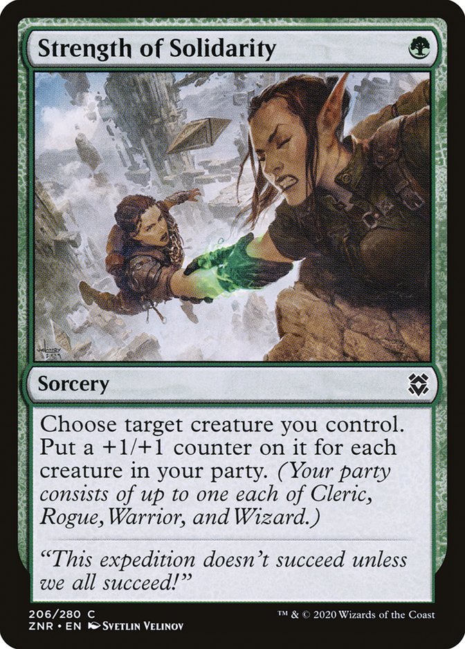 Strength of Solidarity [Zendikar Rising] | Good Games Morley
